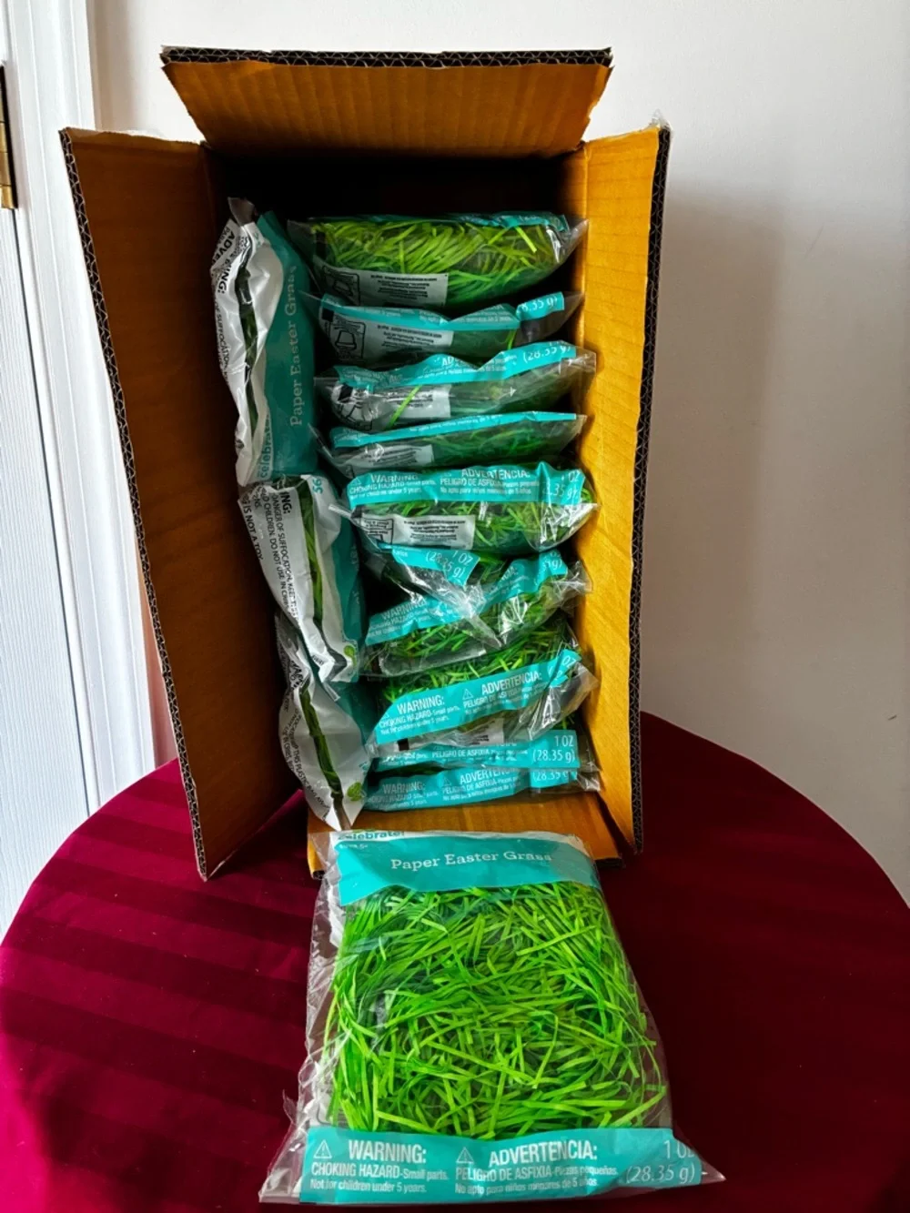 NWT Bundle of 14 Green Paper Grass (1 oz Each) – Gift & Basket Filler